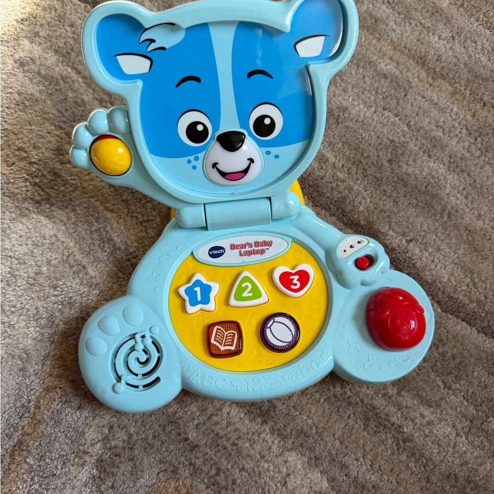 VTech Blue Interactive Learning Bear - Picture 2 of 3